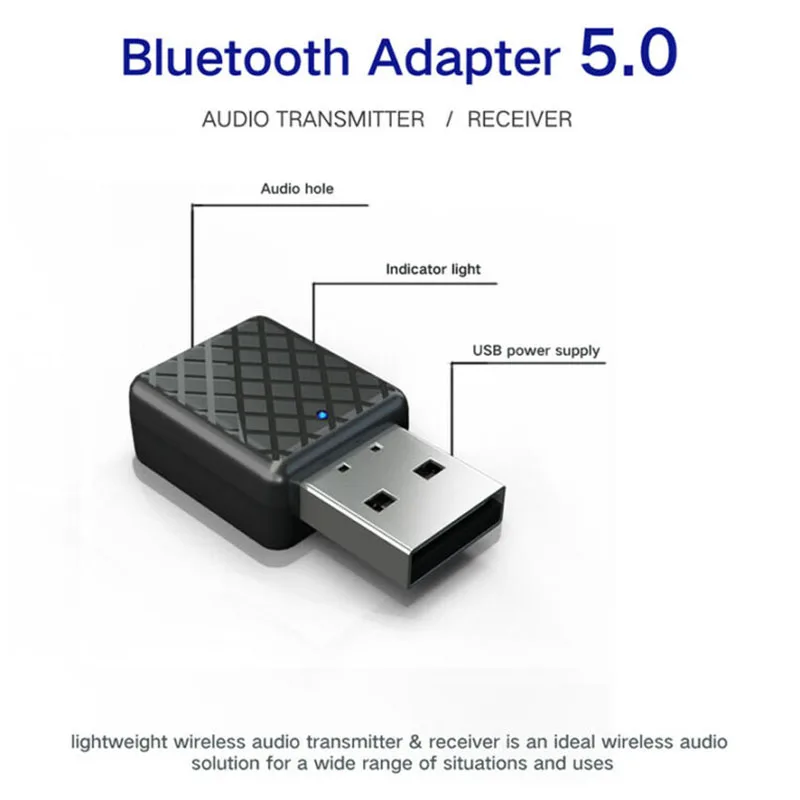 ТВ ПК динамик USB Bluetooth 5,0 передатчик аудио стерео приемник адаптер запчасти