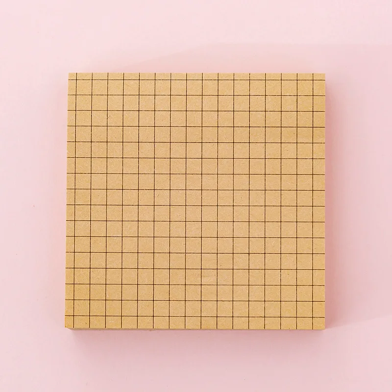12pcs Brown grid 12 шт./партия, коричневый, белый цвет, бумажные стикеры, функция заметок, пустая линия, сетка, клей, блокнот, планировщик, наклейки для офиса, школы, A6918 - Цвет: 12pcs Brown grid