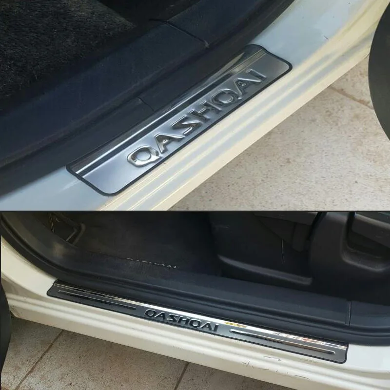 Door Sill For Nissan Qashqai J11 Accessories Scuff Plate Stainless