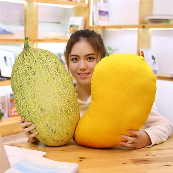 

Simulation Mango pineapple strawberry Plush Pillow Soft Cartoon food Apple pear kiwiStuffed Doll Sofa Chair Cushion Funny Gifts