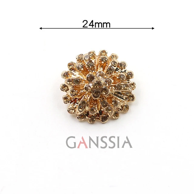 1pcs High-end Metal Rhinestone Buttons For Clothing Suit DIY Sewing  Handwork Accessory - AliExpress