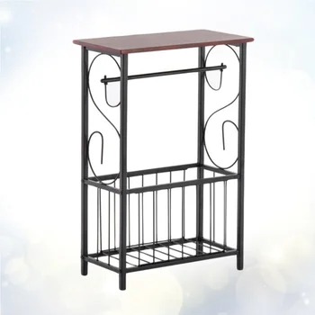 

Indoor Table Multifunctional Bathroom Storage Table Indoor Premium Side Table (Brown)