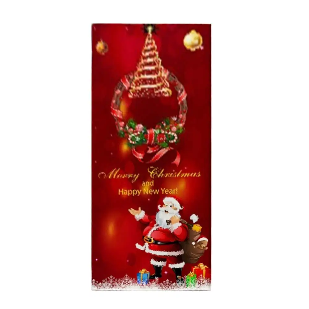 60X180 SOLEDI фланелевый коврик с героями мультфильмов, праздничный домашний удобный напольный коврик, Рождественское украшение, мягкий Рождественский коврик с Санта Клаусом - Цвет: 60X180
