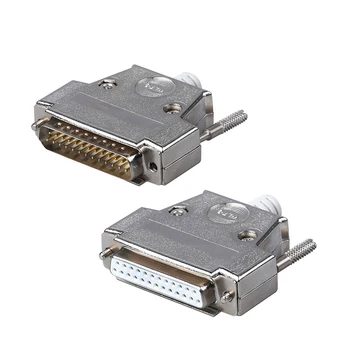 

DB9 DB15 DB25 Pin serial port connector Female male Shell socket metal Plug Head 2 rows copper COM socket adapter RS232 DP joint