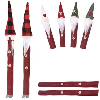 

8Pcs Santa Claus Microwave Oven Dishwasher Door Handle Cover Xmas Christmas Party Decor Christmas Fridge Handle Covers