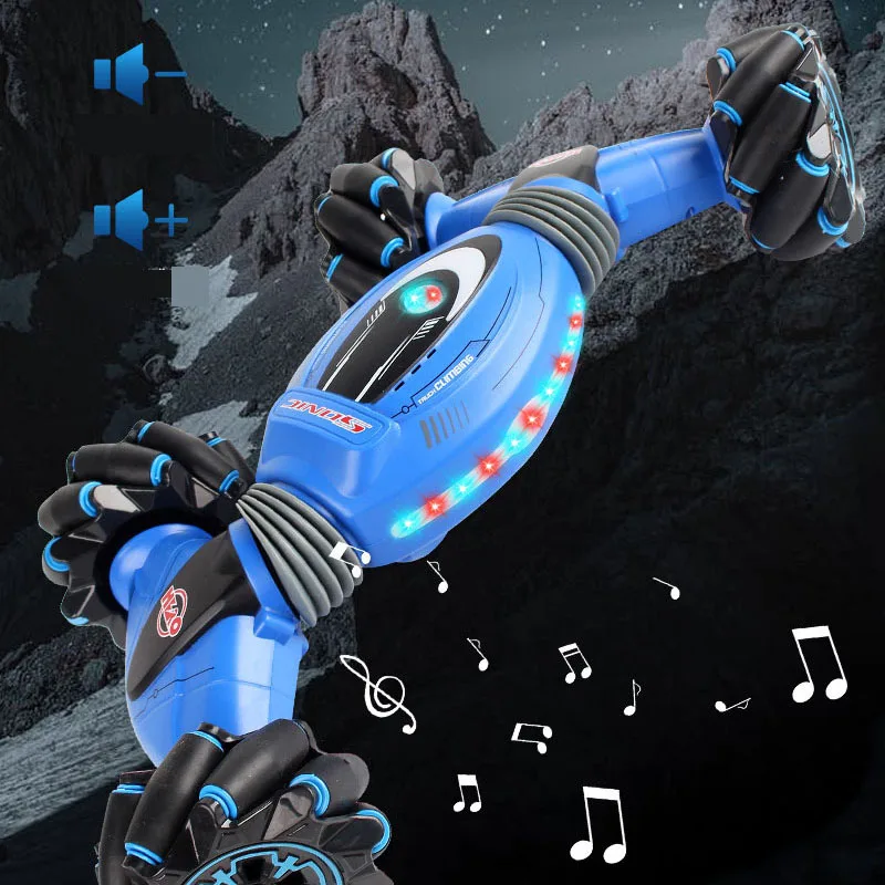 Cena Wykrywanie gestów Stunt zdalnie sterowanym samochodowym lekkim światłem dla dzieci muzyka skręcająca deformacja samochodu wspinaczka terenowa Model pojazdu