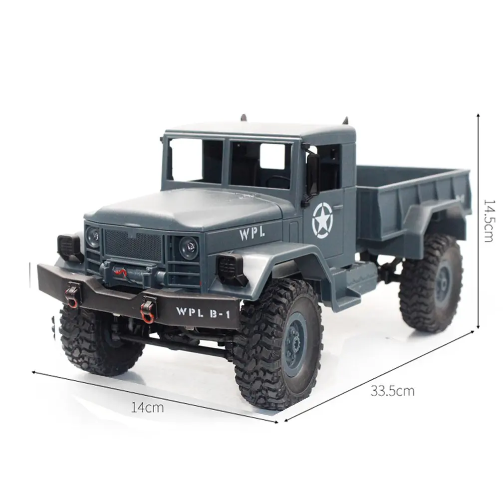 B 14 1/16 2 4 ГГц RC Гусеничный внедорожный военный грузовик автомобиль с передними