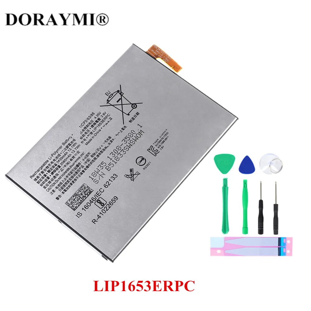 Batteria Di Ricambio Originale Lip1653Erpc Per Sony Xperia Xa2 Ultra H4233 Xa1 Plus Xa2 Plus Batterie Del Telefono 3580Mah + Strumenti
