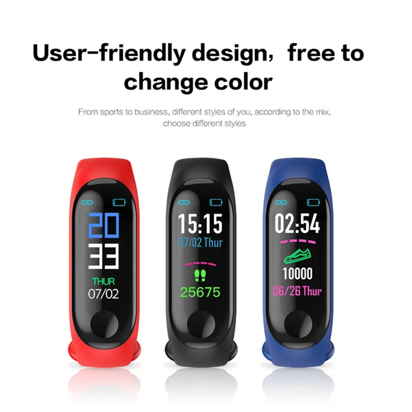 Фитнес браслет Smartband для мониторинга здоровья недорогой фитнес с пульсометром