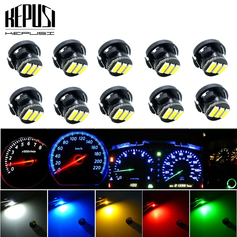 

10x Neo Wedge T4.7 4014 SMD Bulb LED Dash A/C Climate Control Instrument Light for Chevrolet Astro Cavalier Beretta