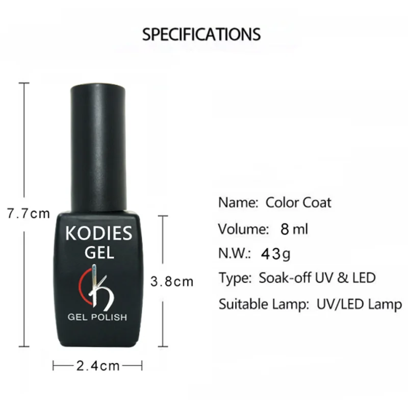 KODIES Гель-лак для ногтей УФ-гель 8 мл длительное Замачивание Vernis Полупостоянный гель-Цвет Гель-лак Гибридный лак резиновая основа искусство