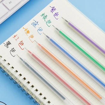 

Creative Transparent School Gel Pen Colorful Watercolor Pens Decoration Handbook DIY Painting Student Stationary Supplies 040272
