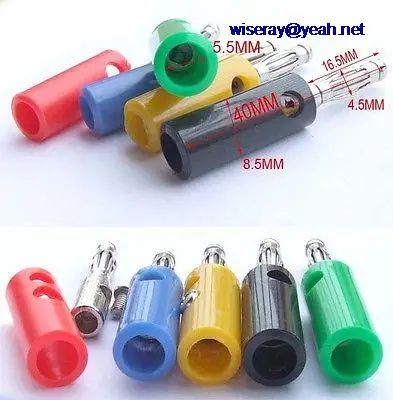 

DHL/EMS 500X 5 color 4MM Banana Plug BINDING POST Power Test Equipment Probes Screw Fixed-A7