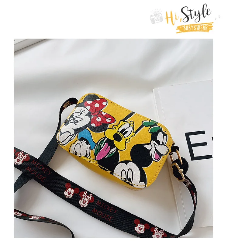 Women Crossbody Bags Disney Cartoon Shoulder Bag for Girls Kids Cute Mickey Mouse Fashion Printed Handbag Children's Gifts