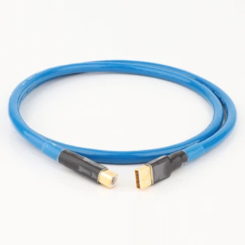 

99.998% OFC Silver Plated USB CABLE USB2.0 A to B Digital Audio DAC Cable, Professional USB 2.0 Cable Audio USB Turntab