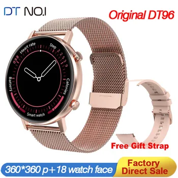 

DTNO.1DT96 Smart watch Men 1.3 inch Full Touch custom dial 360*360 IP67 Smartwatch Heart Rate Fitness Bracelet Women smartWatch