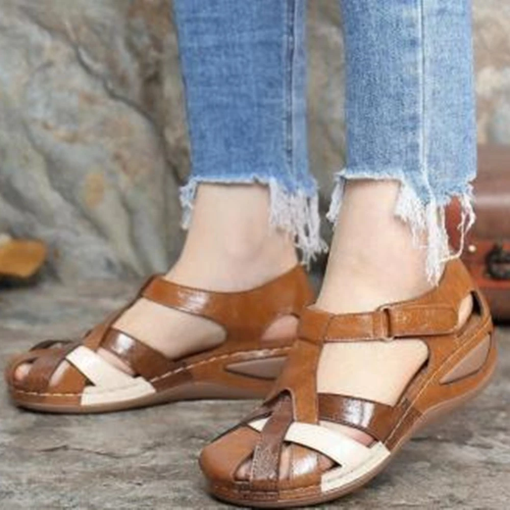 hollow beach velcro sandals