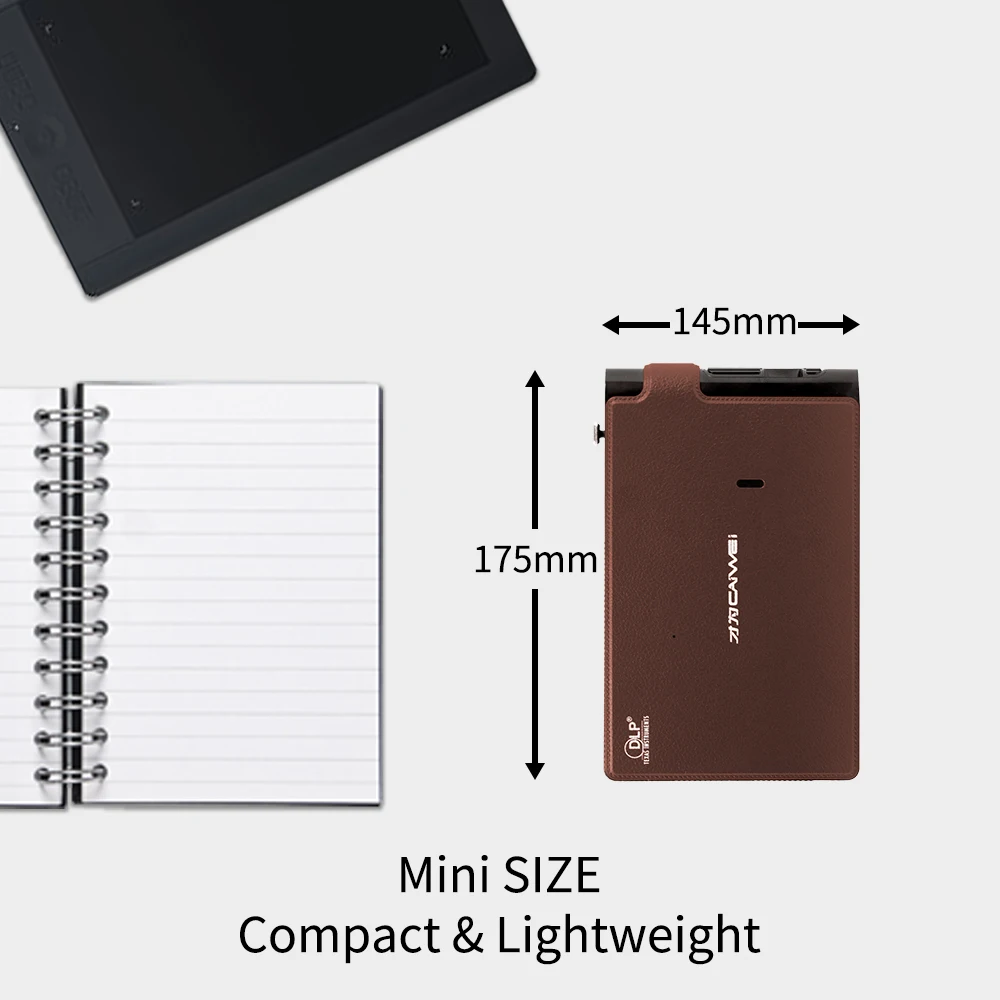 S6W Wifi мини портативный 3D проектор затвора умный Карманный DLP 8400mAh аккумулятор