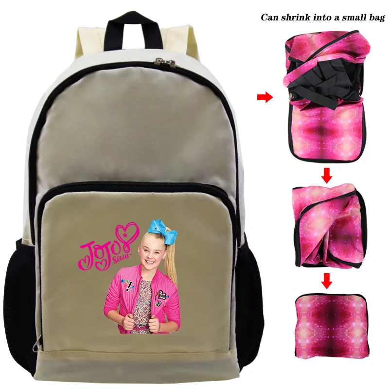 photo colour Дети Jojo Siwa рюкзак для девочек школьная сумка супер звезда школьный персональный книга сумки печать mochila большой емкости Bolsa - Цвет: photo colour