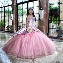 Розовое Бальное Платье; бальное платье принцессы; коллекция года; очаровательные вечерние платья с блестящими кристаллами и бисером для девочек 16 лет; vestidos de Quinceanera