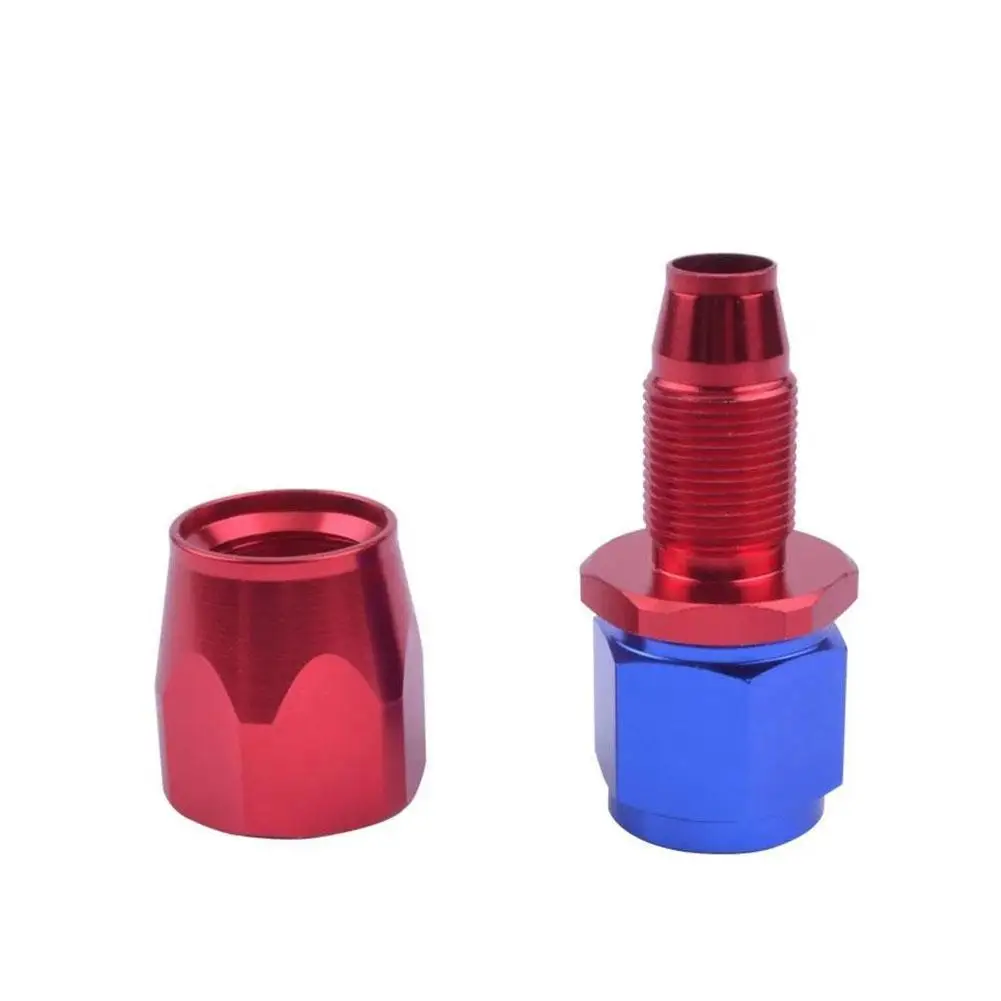 AN4/AN6/AN8/AN10 Straight 0&deg;/45&deg;/90&deg;/180&deg; Degree Aluminum Swivel Hose End Fitting Adapter Oil Fuel Line NPT Plug