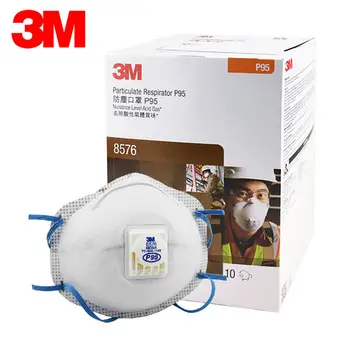 

3M Original 8576 gas Mask Particulate Respirator Acid Gas Relief Cool Flow Valve sulfur dioxide hydrogen fluoride