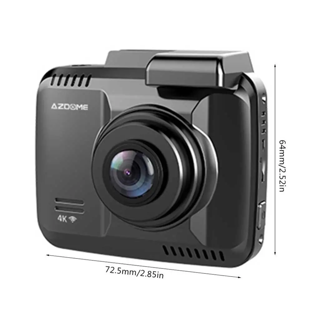 AZDOME Gs63H 4K Встроенный Gps Wifi Автомобильный видеорегистратор регистратор видеорегистратор для транспорта, с двумя объективами видеокамера видеорегистратор ночного видения