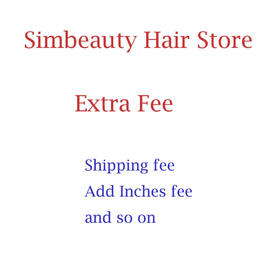 extra fee |