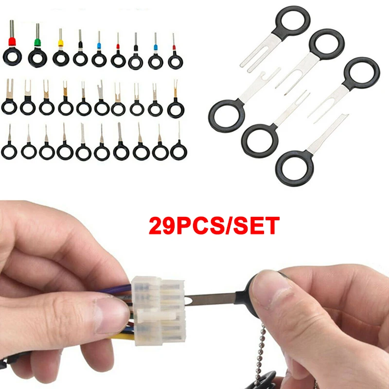 

1 Set Wire Terminal Removal Tool Car Electrical Wiring Crimp Connector Pin Kit _WK