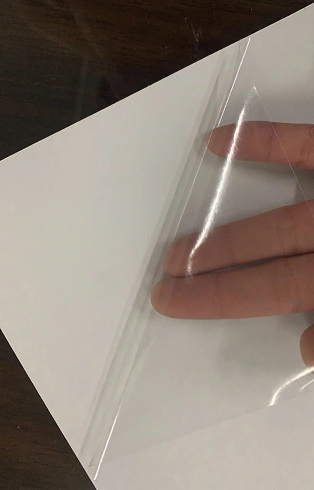 50pcs A4 Self Adhesive Glossy Cold Lamination Film without air bubble for Protecting Photos and Specimen Making lamination film
