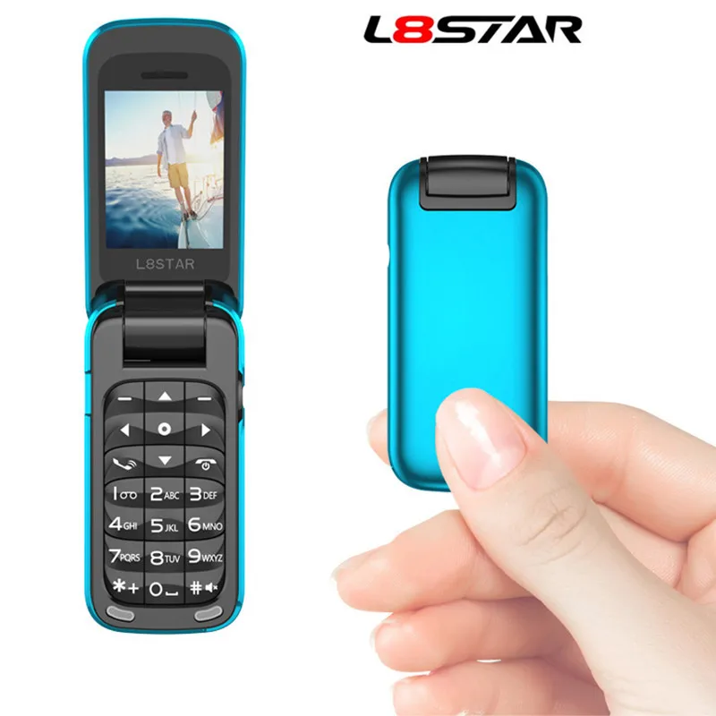 L8star BM60 Mini Flip Mobile Phone SIM+TF Card MP3 Magic Voice changer Bluetooth Dial 3.5 Earphone Jack Music Cellphone PKBM70