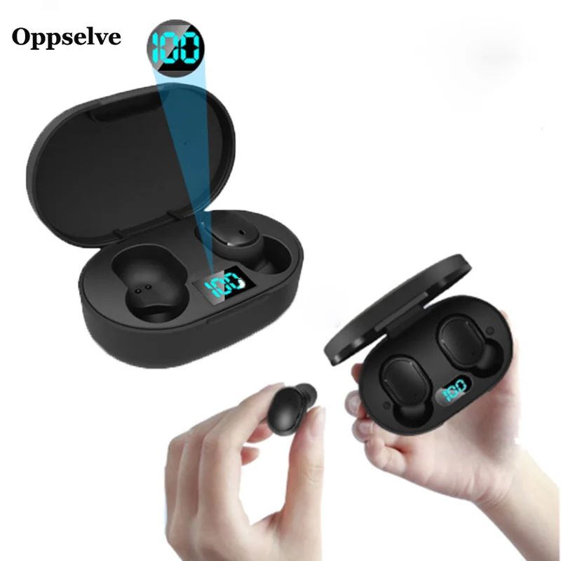 Oppselve E6S TWS Wireless Bluetooth Earphone for iPhone Huawei LED Display 5 0 Bluetooth Earbuds Headset with Mic for Samsung