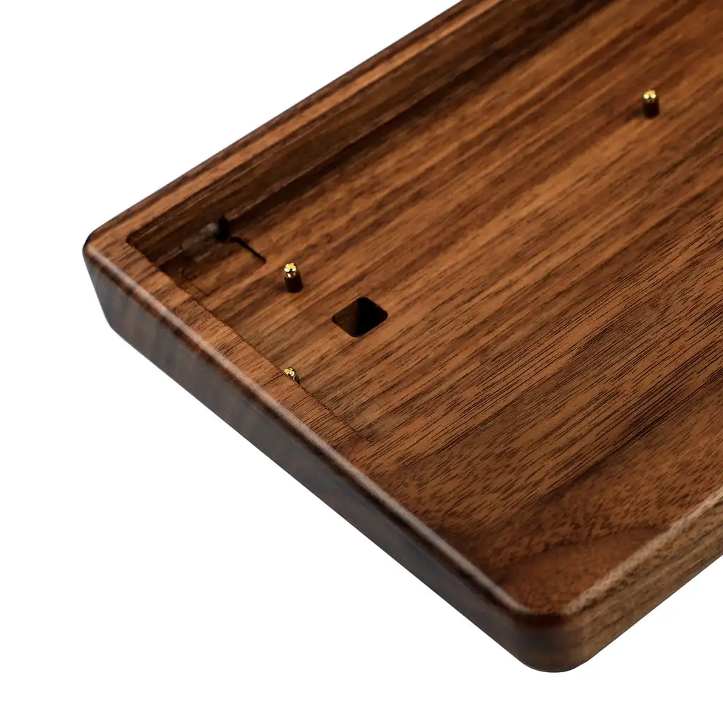 Minila-case de Madeira para Teclado Mecânico mx Madeira de Bambu de Noz Descanso de Pulso 60 Gh60 61 64 em Gk61 Gk64 Dz60 Bm60 - Imagem 6