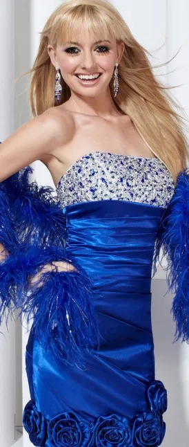 Новое поступление сексуальное короткое платье для девочки vestidos de fiesta платье для выпускного расшитое бусинами элегантные вечерние платья подружки невесты с кристаллами - Цвет: Синий