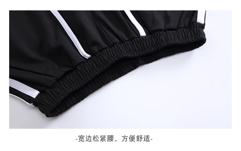 Kids Jazz Dance Costumes Girls Hip Hop Clothing Loose White T Shirt Jogger Black Pants Set Streetwear Stage Perform Clothes (17)