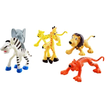 

Children's Simulation Animal Model Toy Animal World Boy Birthday Cake Baking Decoration Small Lion Tiger Giraffe Elephant Model