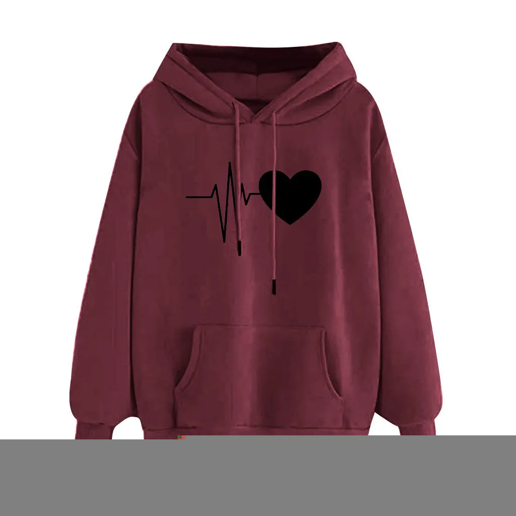 

Hoody Sweatshirt Casual Women's Printed Long Sleeve Pullover Sweatshirt Coat Outfits Casual Jumper Pullover Top Sweatshirts