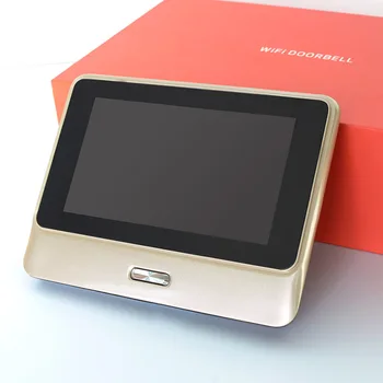 

Wifi Wireless Viewer Doorbell Smart Intercom Peephole Infrared Night Security Camera HD 5 Inch Video Doorbell Remote Control