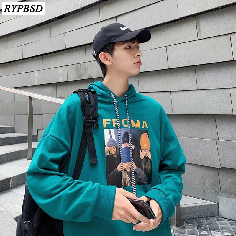 

Hip Hop Hoodies Men Streetwear Cotton Sweatshirt Loose Print Hoodie Men Harajuku Streetwear Sweatshirts Sudaderas Pullover M-XXL