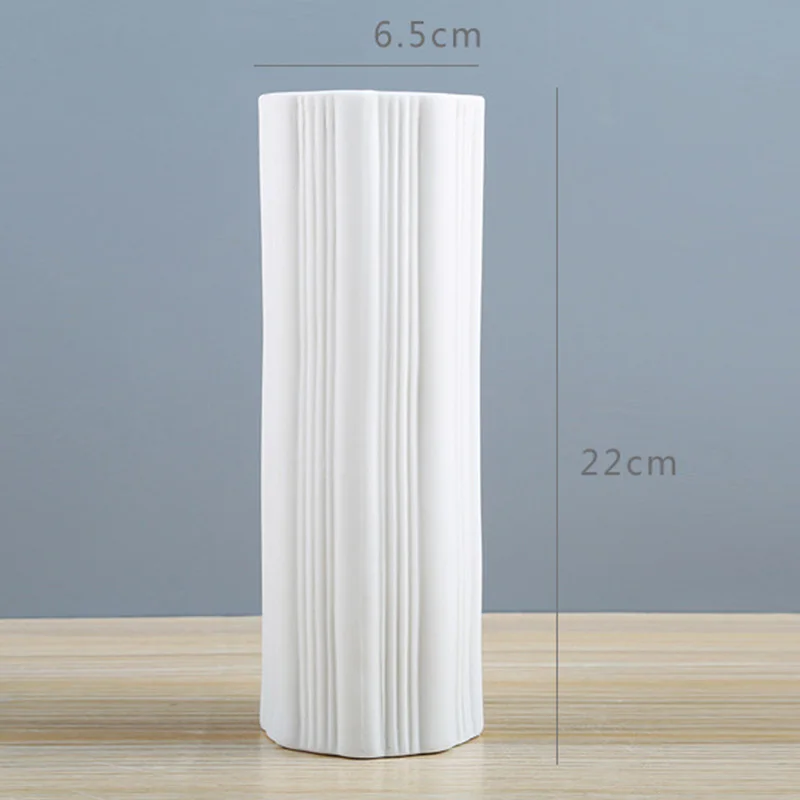 Nordic Vase Modern Porcelain Decorative Ceramic Vase Art Vases Flower For Home Decoration Crafts Drop HR - Цвет: style 1