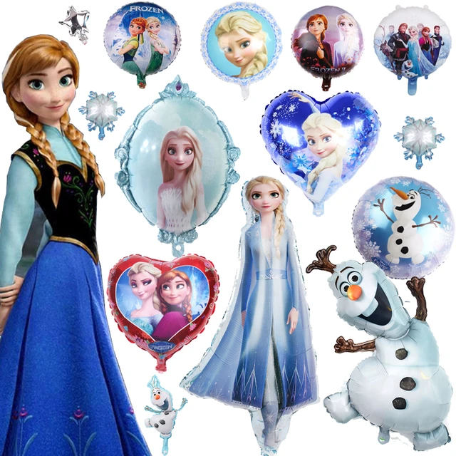 Frozen Elsa Anna tema palloncino ragazze compleanno decorazione tovagliolo  usa e getta piatto di carta tazza tovaglia forniture per feste
