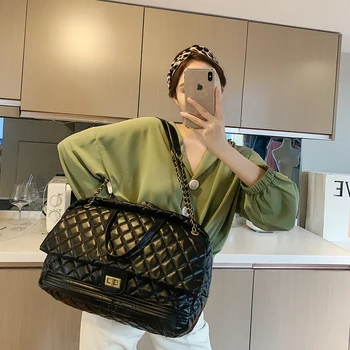 

OLSITTI Winter PU Brand Shoulder Bags For Women 2020 New vegetable basket portable bucket bag fashion printed messenger bag