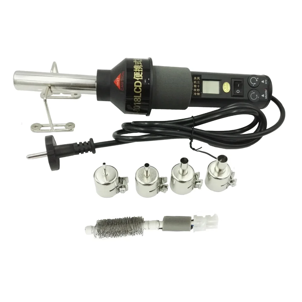 220V ЖК дисплей цифровые тепловые пушки горячего воздуха пистолет распайки