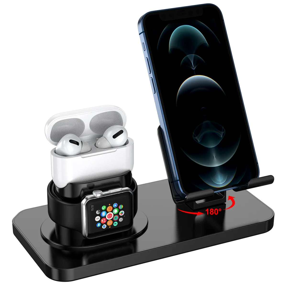 mobile stand holder Sạc 3 Trong 1 Cho iPhone 11 XR XS Max 8 7 Plus Apple Dây Airpods Pro USB Sạc giá Đỡ Đứng Loại-C Đế Sạc mobile phone holder Holders & Stands