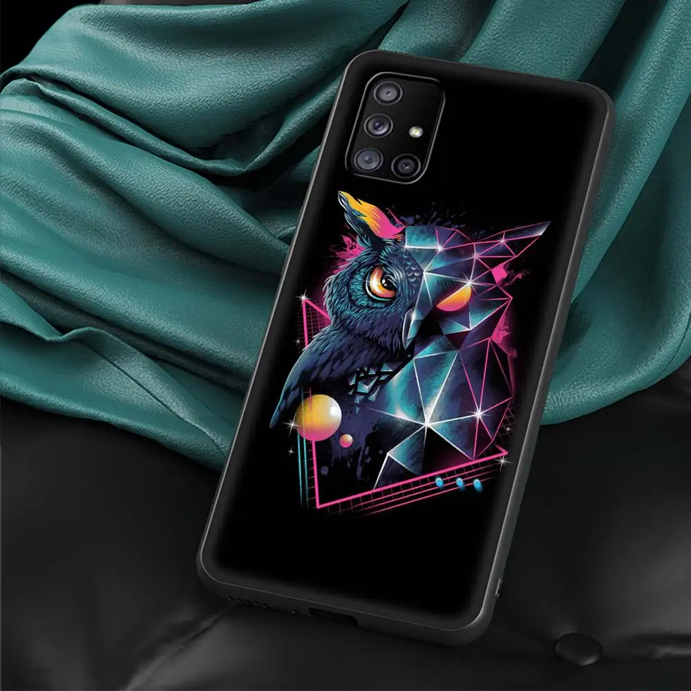 Adorable Owl and Fox Cartoon Silicone Phone Case