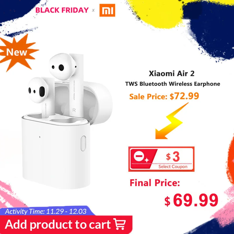 

Original Xiaomi Airdots Pro 2 TWS Bluetooth Air 2 Wireless Earphone 2 Smart Voice Control LHDC Tap Control Dual MIC ENC