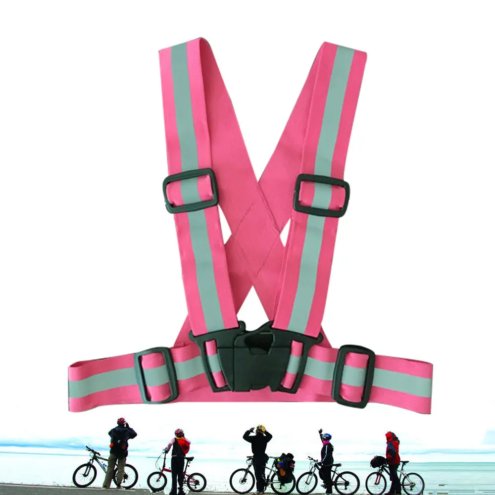 Детская мотоциклетная Беговая велосипедная безопасная регулируемая эластичная Светоотражающая жилетка