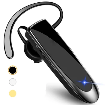 

Bluetooth Headset Bluetooth 5.0 Earpiece Handsfree Ear Hook Headphones Mini Wireless Earphone Earbuds Earpiece For iPhone Xiaomi