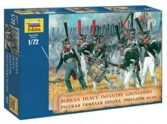 

Сборные солдатики ZVEZDA 1:72 - Русская тяжёлая пехота Гренадёры 1812-1814 гг.