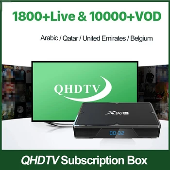 

QHDTV IPTV Subscription 1 Year For Android TV Box 4GB 64GB X96 H Europe Arabic Morocco Spain Italian IPTV Player